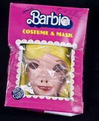 Ben Cooper BARBIE Halloween Costume & Mask Child Size 12 14 Vintage 1985